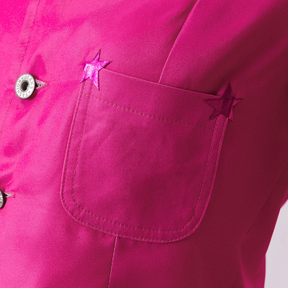 Adult Barbiecore Cowgirl Outfit Margot Robbie Pink Long Sleeve Western Costume Halloween Carnival Suit