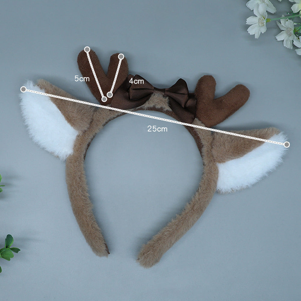 Christmas Elk Costume Adult Furry Reindeer Cosplay Outfit Xmas Party Skirt Set