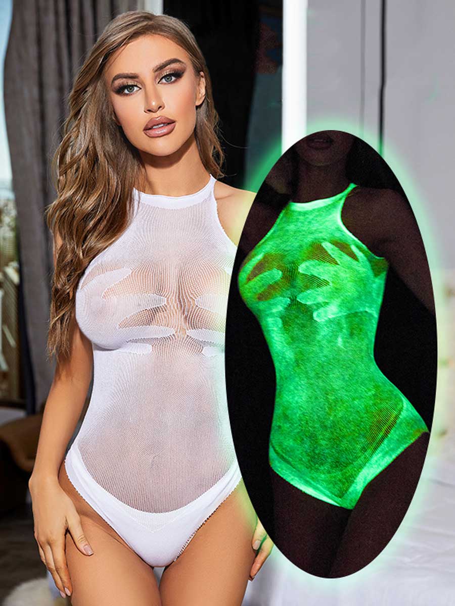 define sex toys Glow In The Dark Teddy Lingerie – YOMORIO