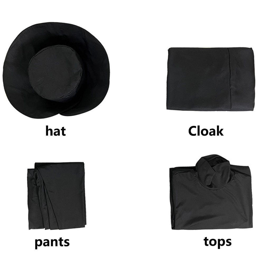 A Haunting in Venice Costume Hercule Poirot Hooded Cloak Set with Hat Horror Movie Halloween Outfits