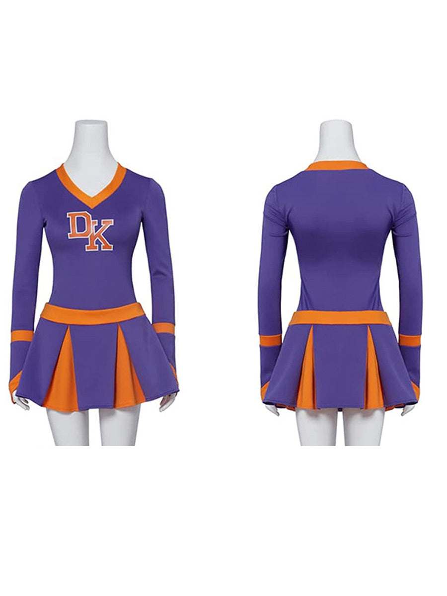 Yomorio DK High School Cheerleader Costume - Long Sleeve, V Neck