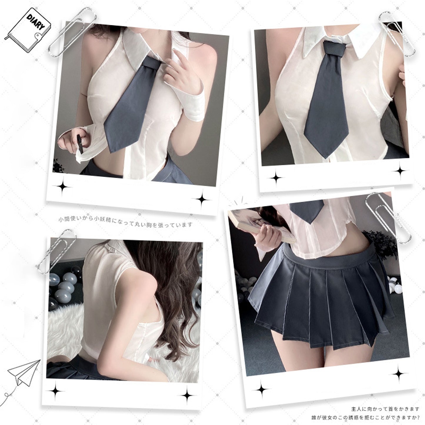 Sexy Schoolgirl Uniform Japanese Anime Girl Outfits School Girl Lingerie Cosplay Costume