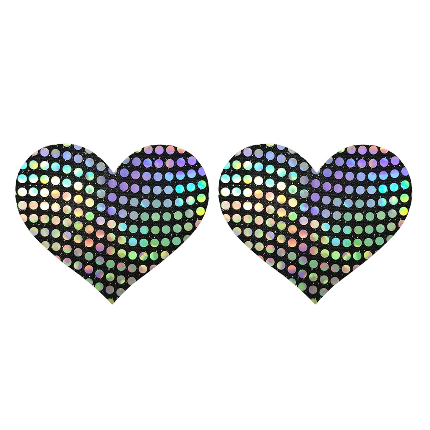 Yomorio 3 Pack Black Reflective Pasties Polka Dot Nippe Covers Pasties