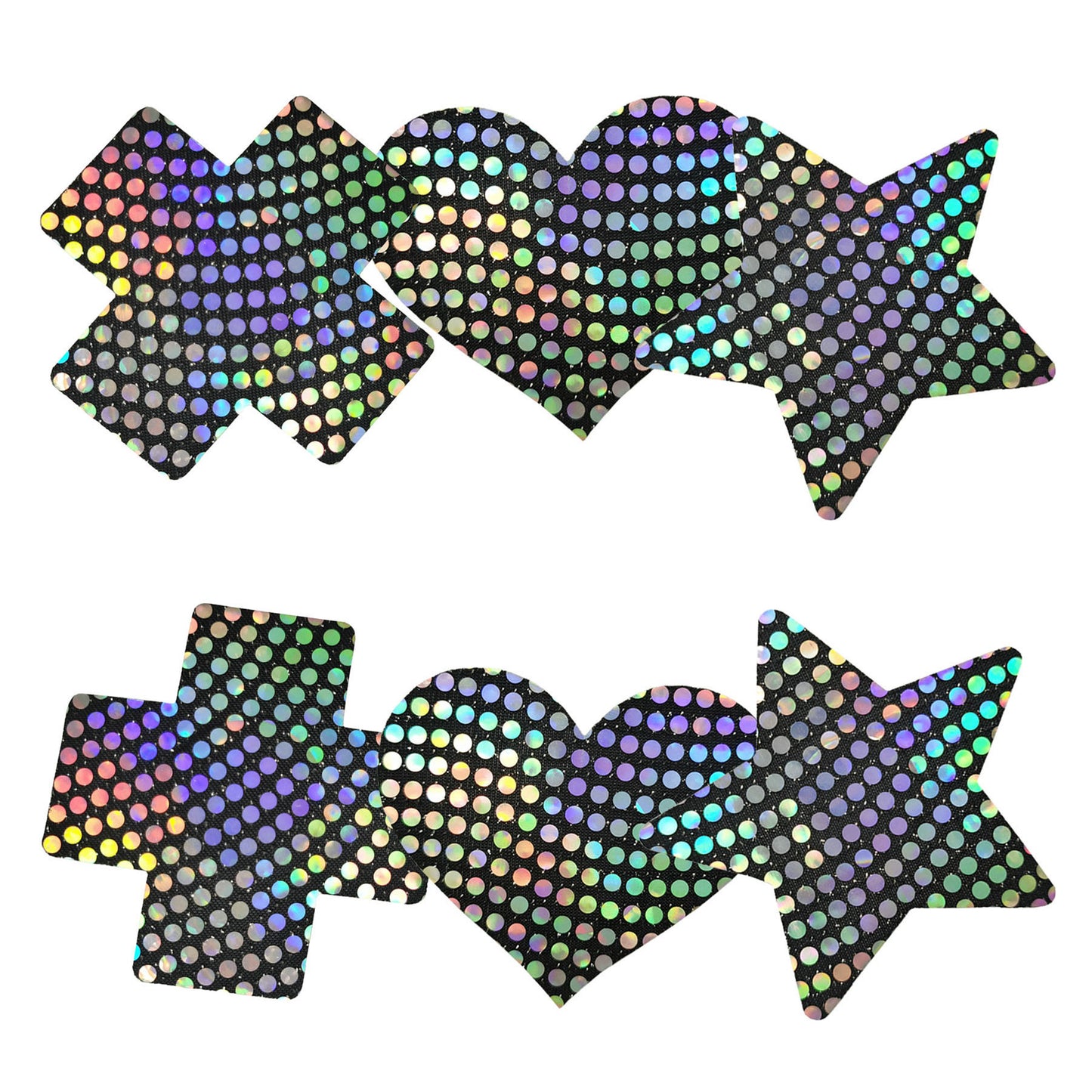 Yomorio 3 Pack Black Reflective Pasties Polka Dot Nippe Covers Pasties