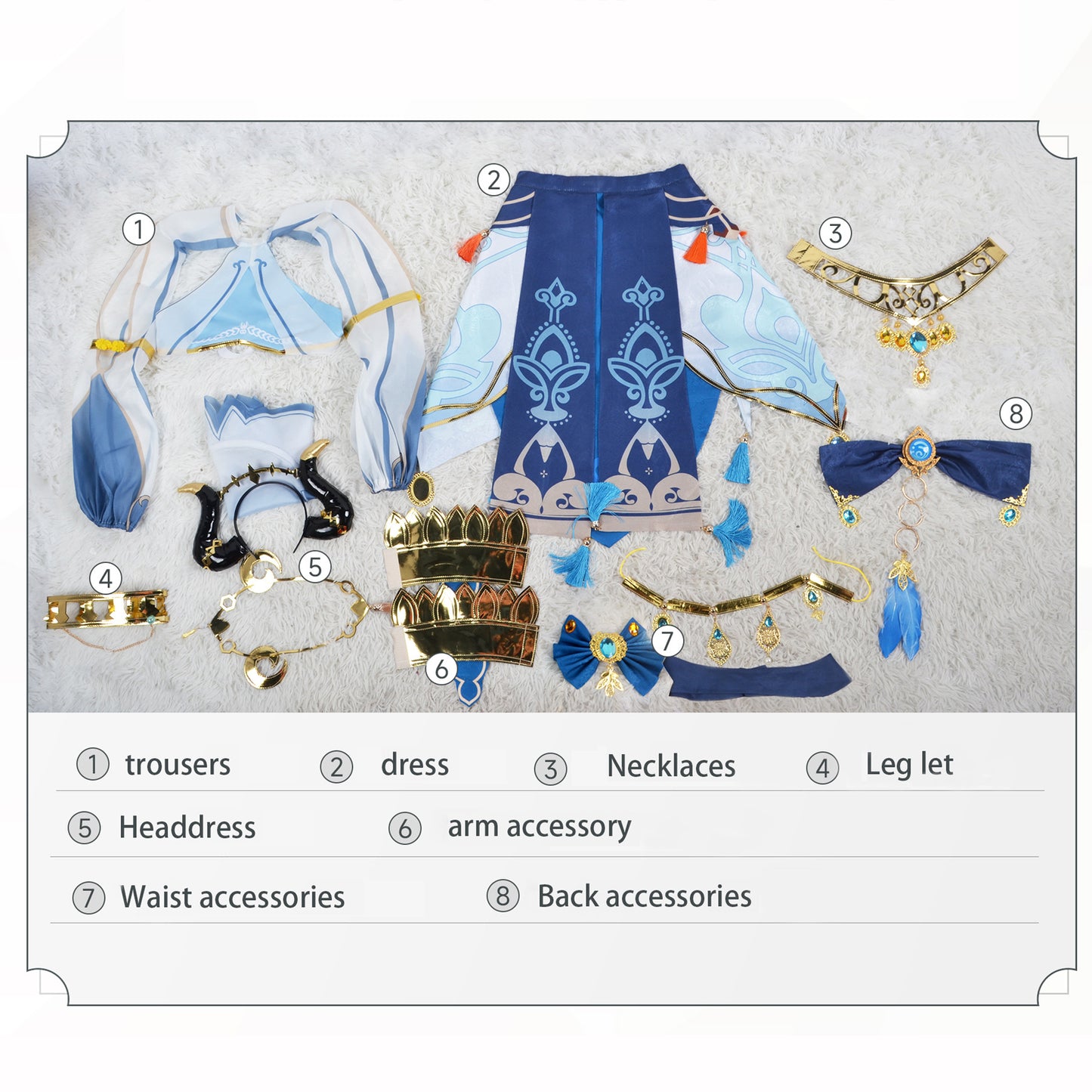 Yomorio Genshin Impact Nilou Cosplay Costume Anime Nilou Role Play Outfits