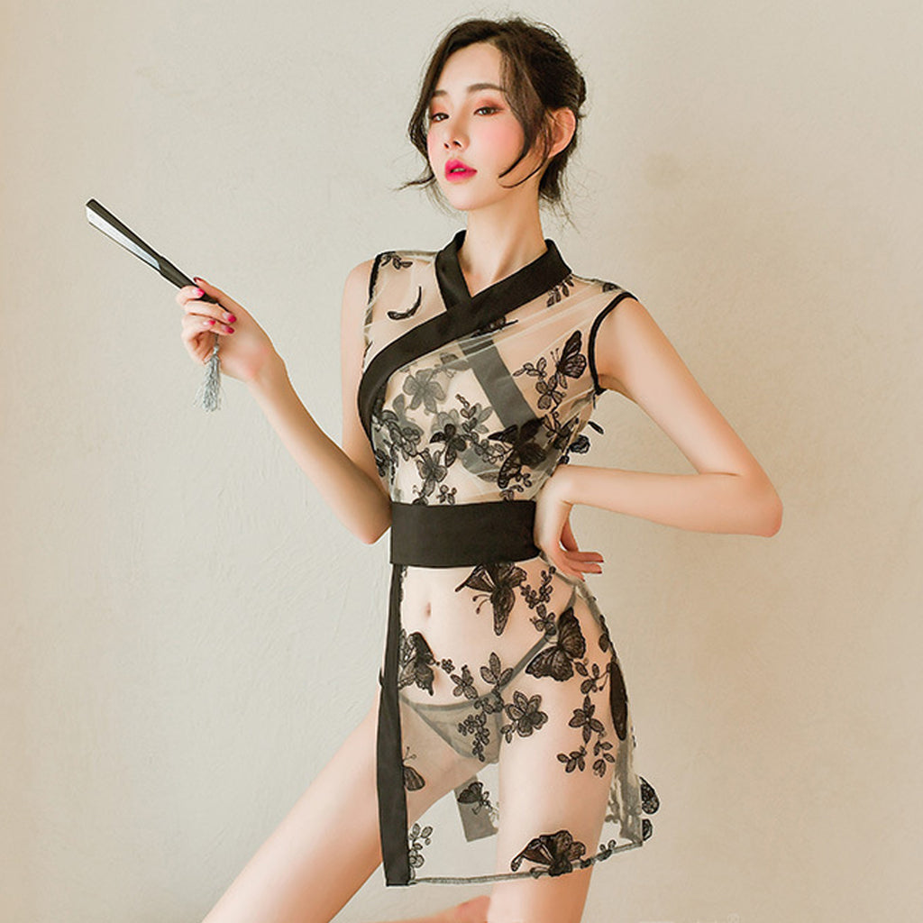 Yomorio Tassel Skirt Lingerie Seductive Lace Dress for Alluring Style –  YOMORIO