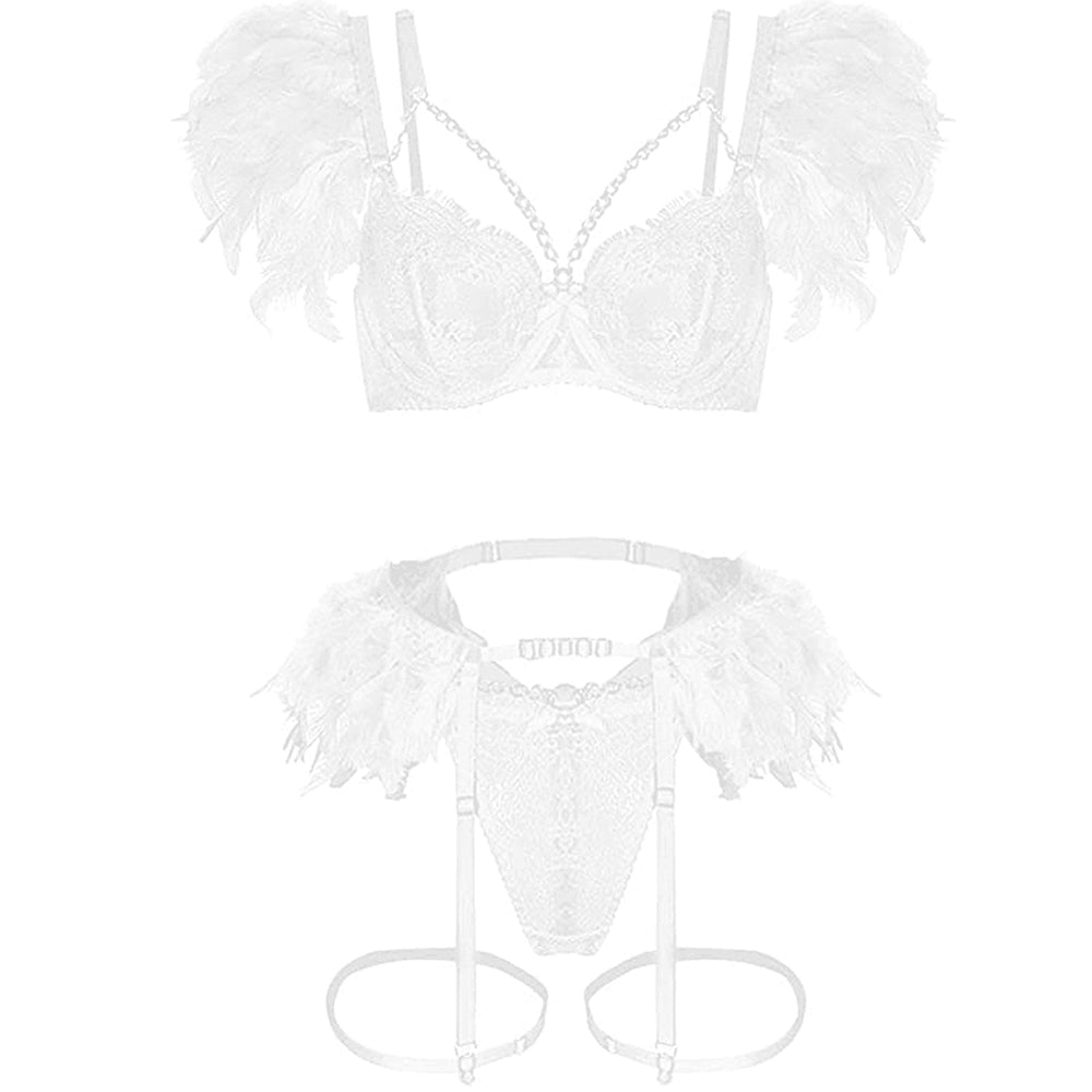 YOMORIO Feather Lingerie Sets - Elevate Your Sensuality for Valentines