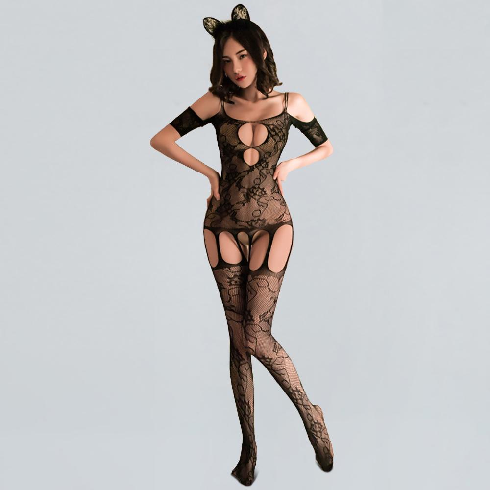 Yomorio Sexy Floral Lace Bodystocking - Elegant Lingerie for Special Nights