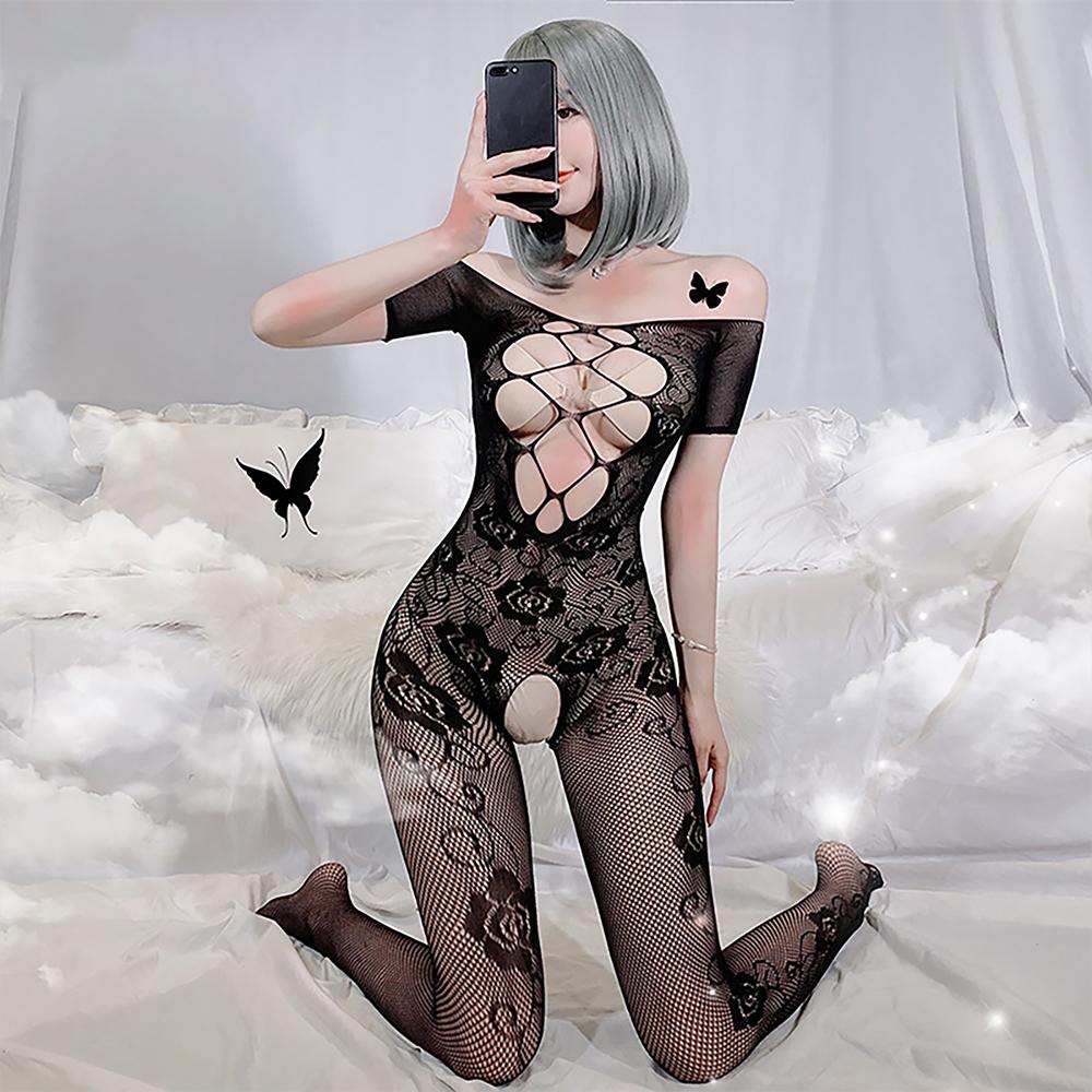 Yomorio Sexy Floral Lace Bodystocking - Elegant and Alluring Lingerie