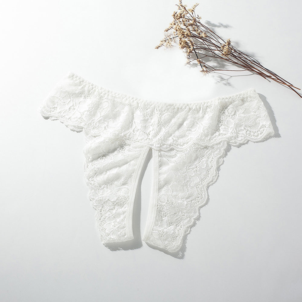 Yomorio Women's Lace Panty Seductive Sheer Stretch for Special Nights