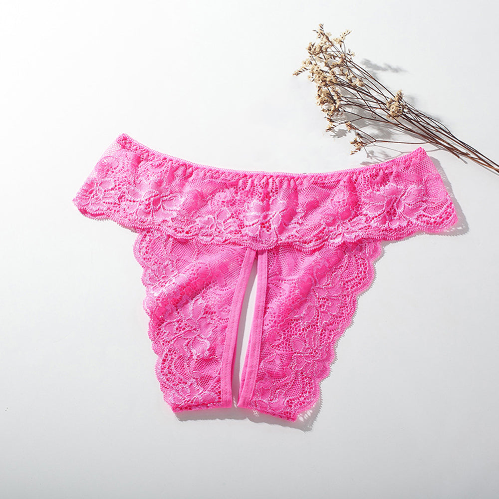 Yomorio Women's Lace Panty Seductive Sheer Stretch for Special Nights