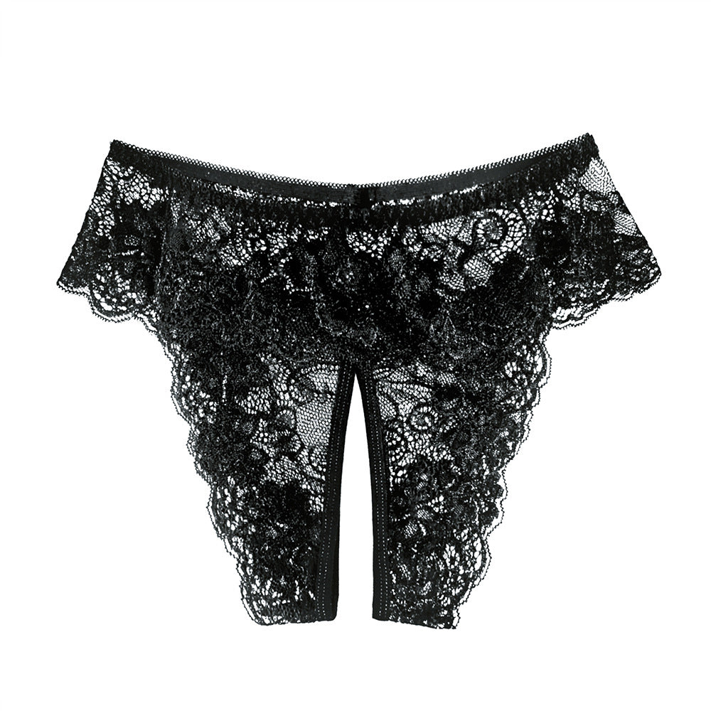 Yomorio Women's Lace Panty Seductive Sheer Stretch for Special Nights