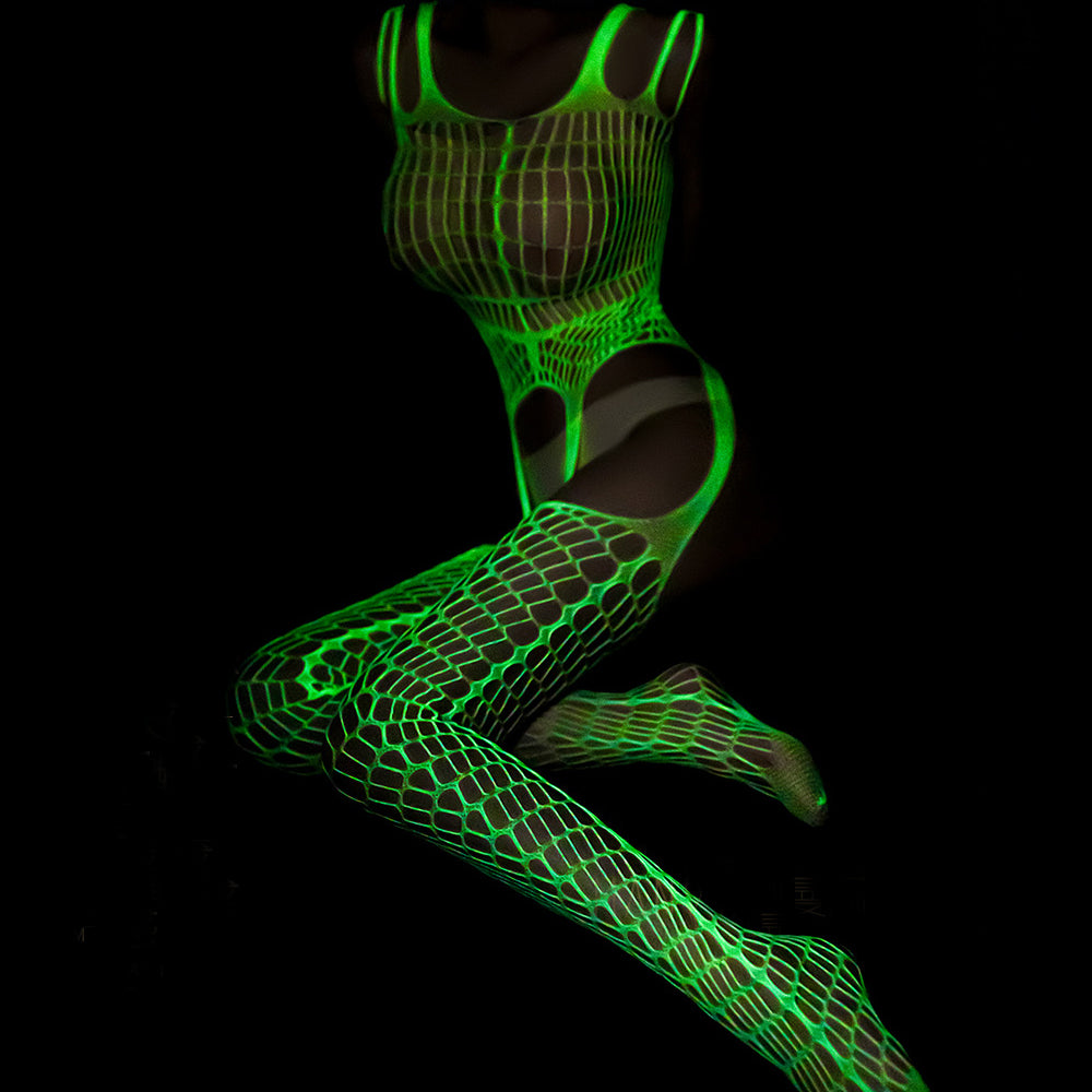 Yomorio Luminous Fishnet Bodystocking - Sexy, Stylish, and Glowing