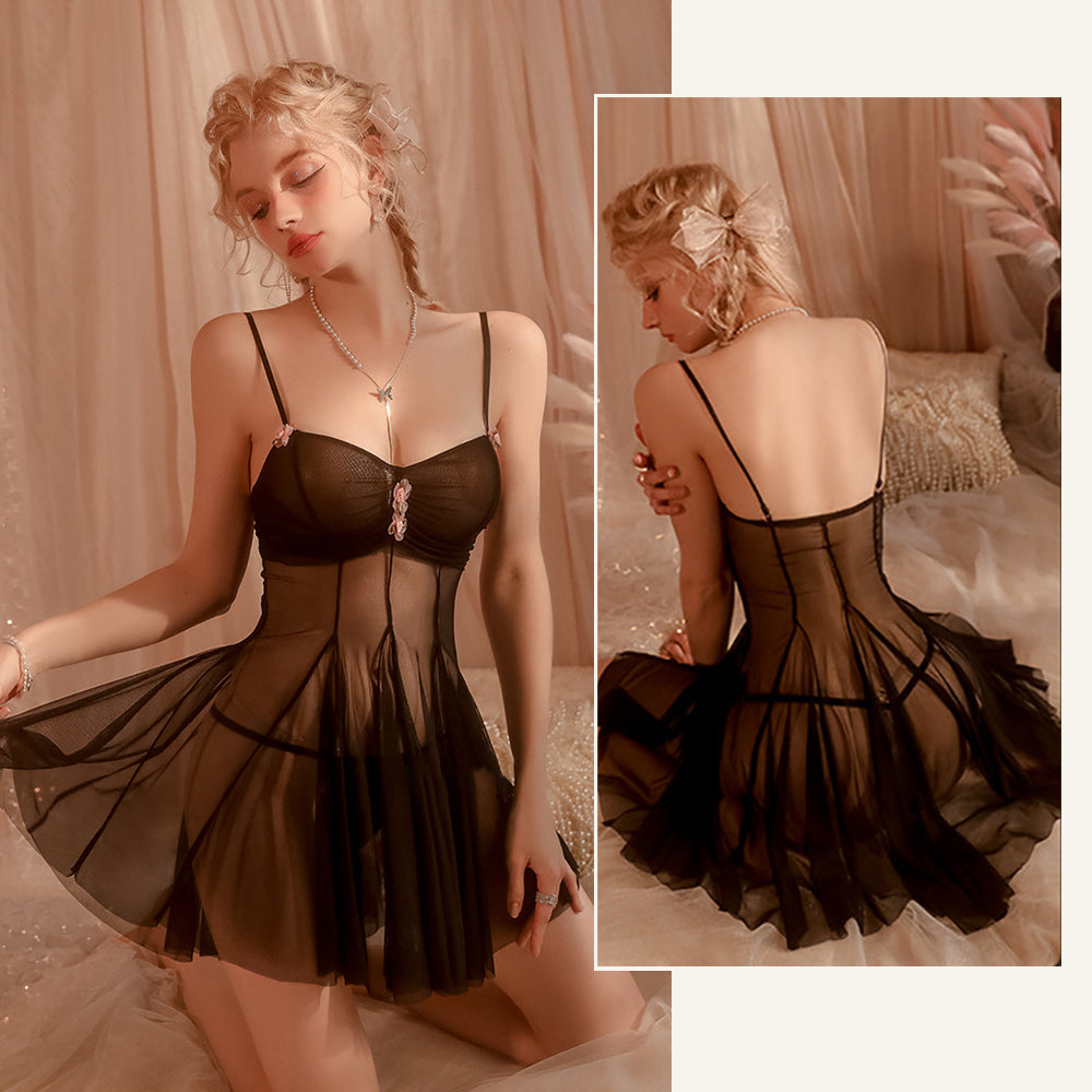 Yomorio Mesh Lingerie Gown - Sexy Nightwear for Special Occasions