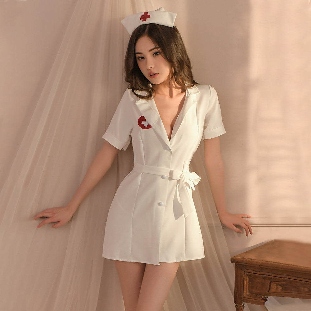 Yomorio Nurse Costume Doctor Cosplay Lingerie Dress Sexy Lingerie for Women