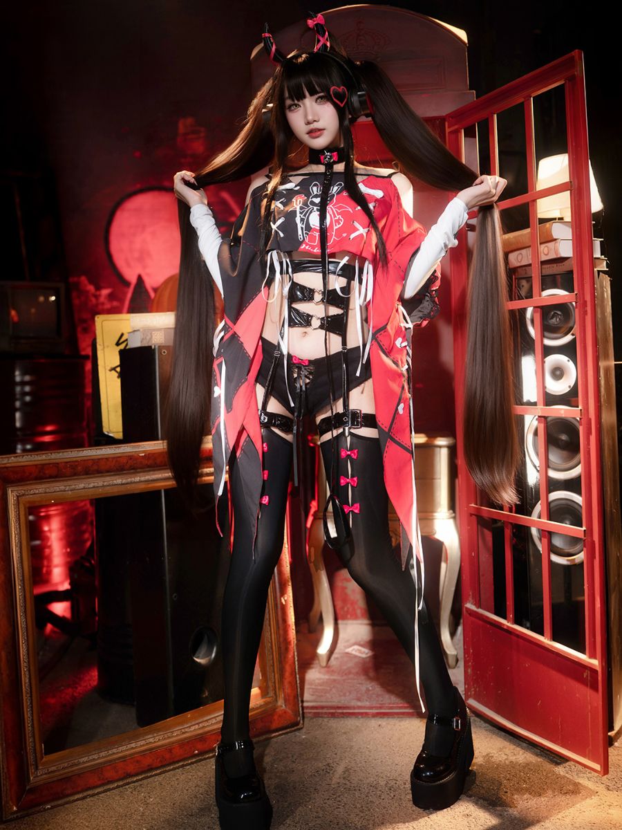 Punk Devil Bunny Cosplay Costume