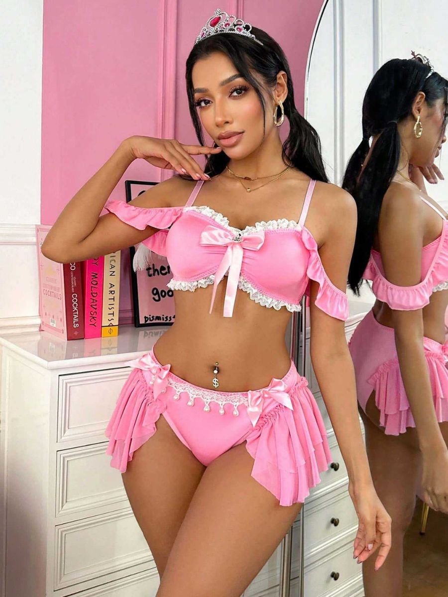 Pink Royal Princess Cosplay Lingerie