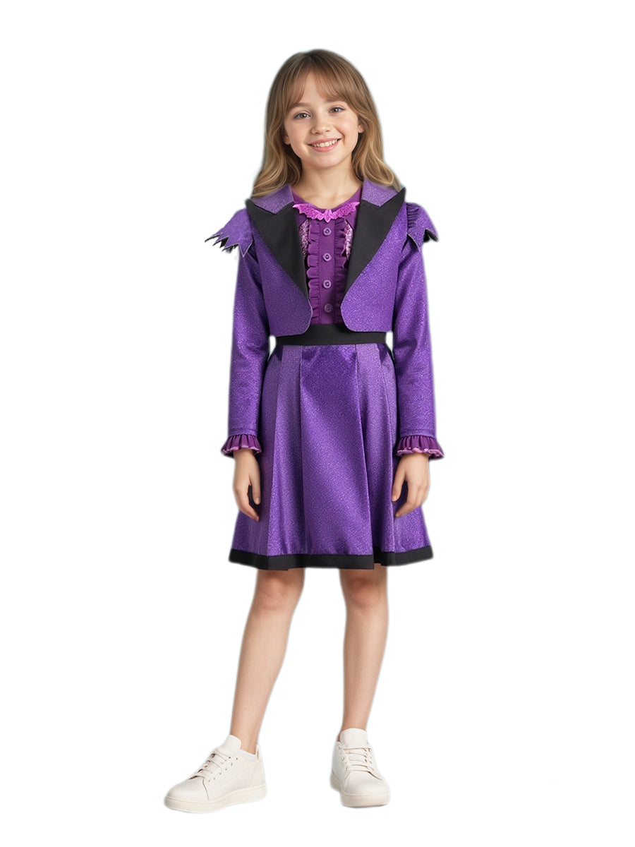 Purple Vampire Cosplay Costume for Kids