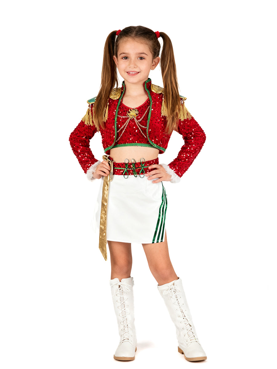 Christmas Gold Stage Sequins Outfit