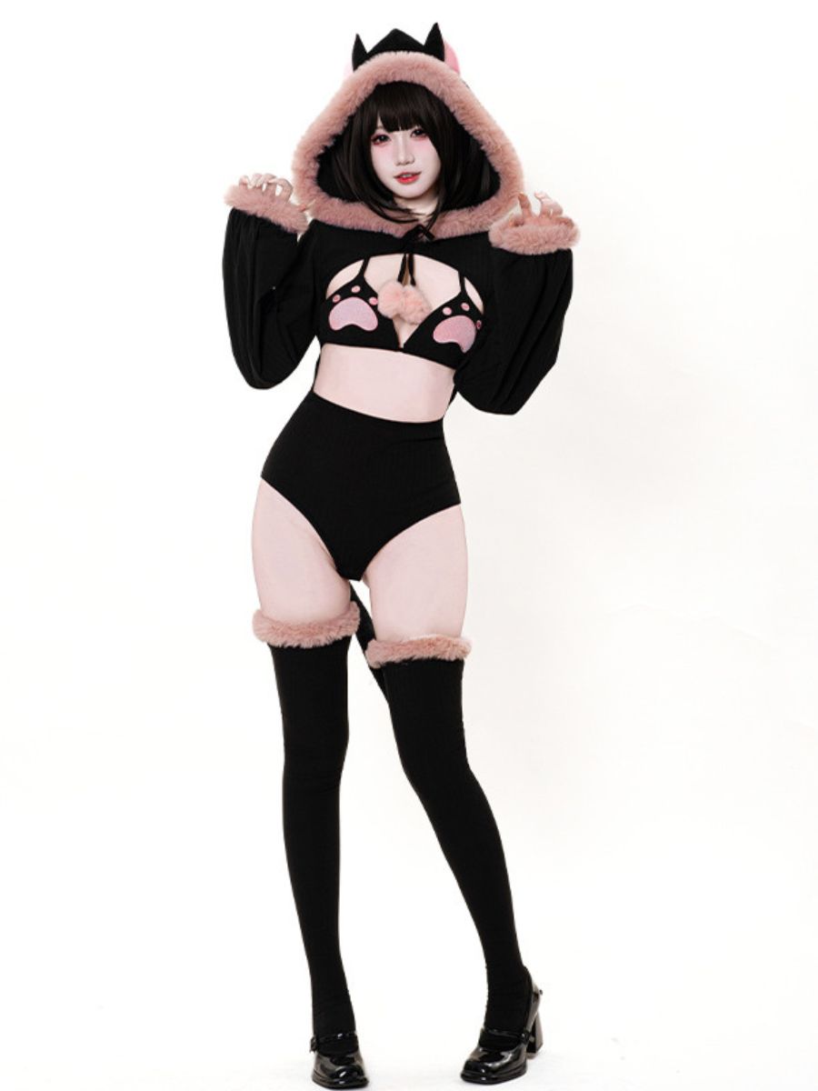 Neko Cat Bodysuit Lingeire Set
