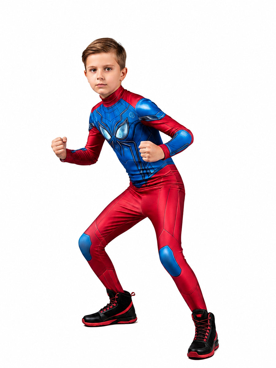 Spider Man Costume for Kids and Adults 3D Printed Superhero Full Body Jumpsuit