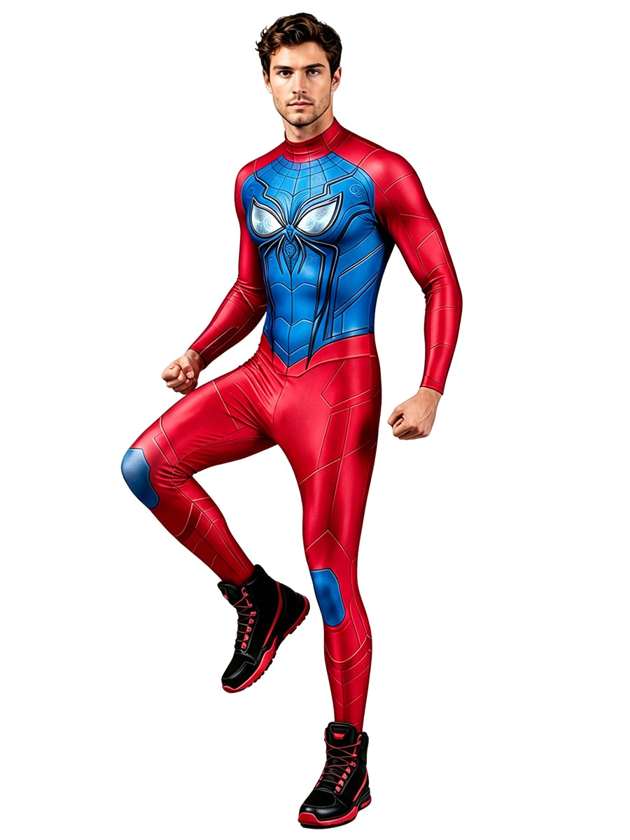 Spider Man Costume for Kids and Adults 3D Printed Superhero Full Body Jumpsuit