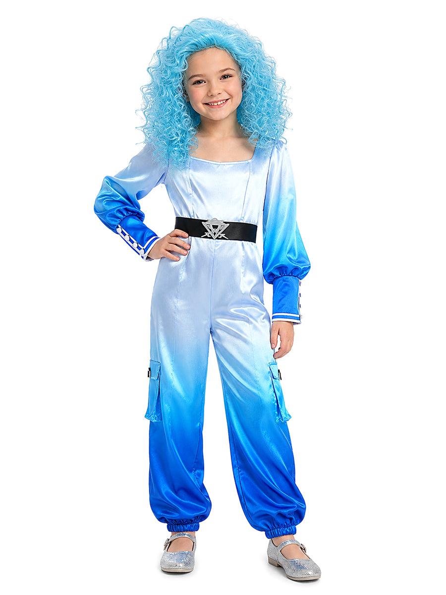 Gradient Princess Blue Jumpsuit