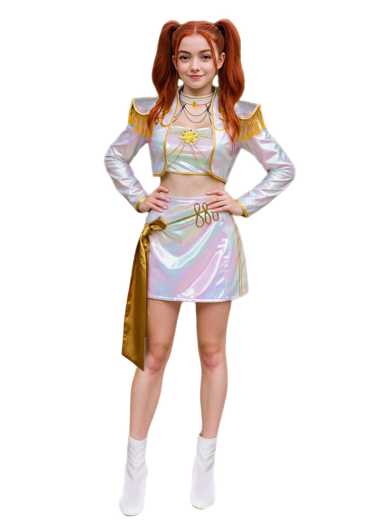 KPop Star White Stage Uniform