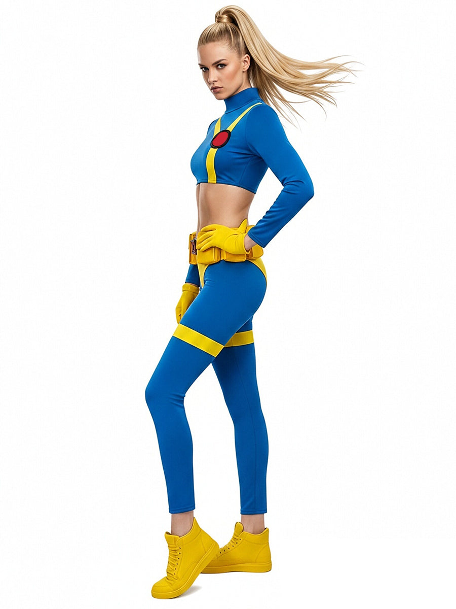 X-Men 97 Cyclops Costume for Women Classic Comic Heroine Cosplay Outfit