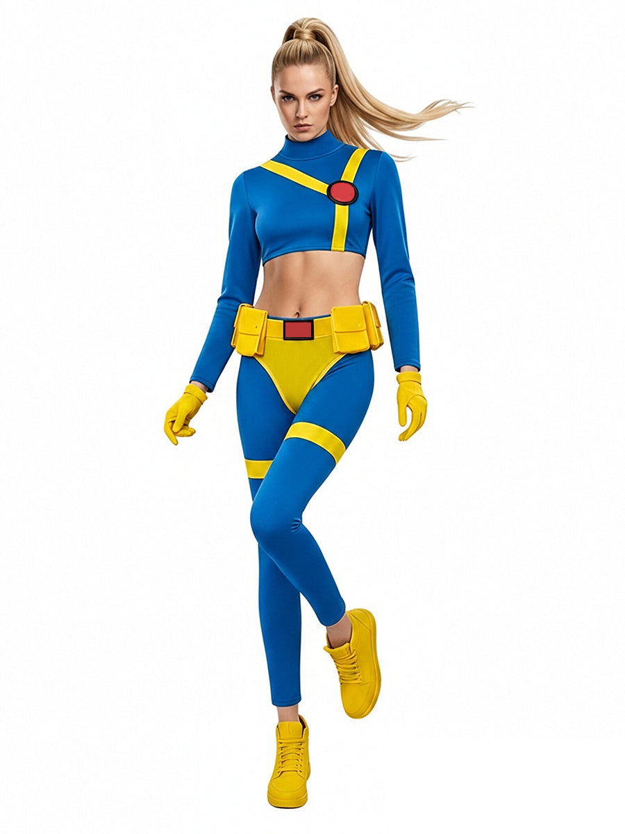 X-Men 97 Cyclops Costume for Women Classic Comic Heroine Cosplay Outfit
