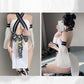 Yomorio Sexy Kimono Lingerie Costume Japanese Anime Cosplay Underwear 4 Pieces Roleplay Outfits