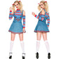 Adult Killer Clown Costume Circus Cosplay Outfits Women Halloween Costumes