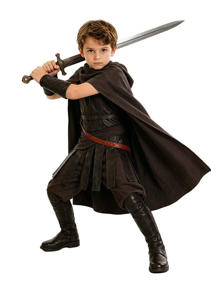 The Odyssey Costume Faux Leather Medieval Fighter Outfit Ancient Greek Warrior Suit 