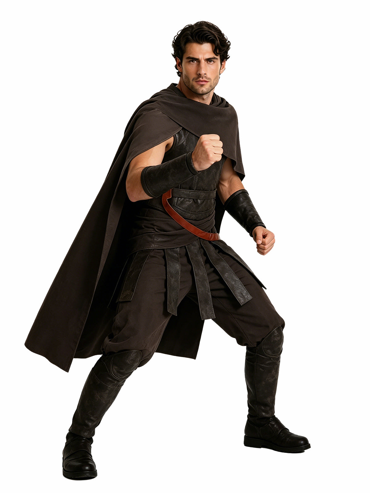 The Odyssey Costume Faux Leather Medieval Fighter Outfit Ancient Greek Warrior Suit 