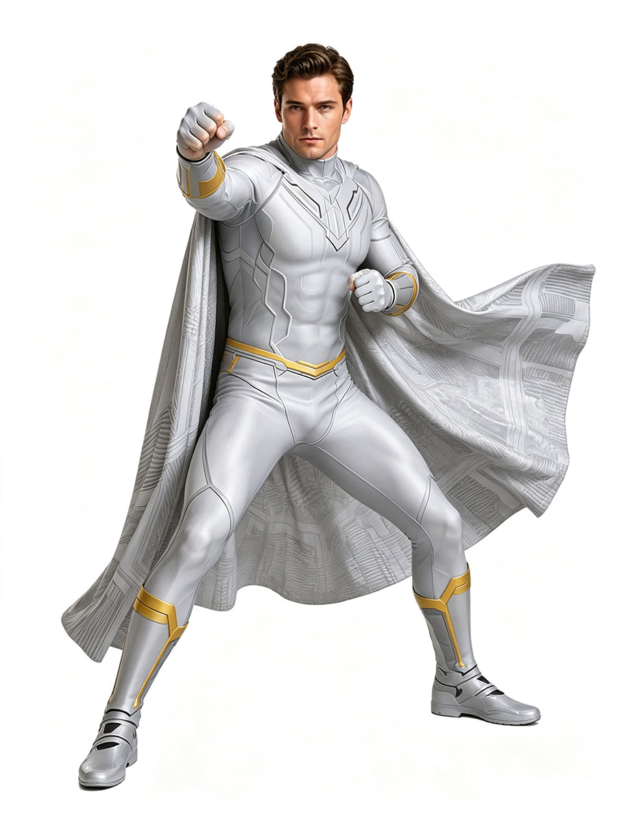Men's Vision Jumpsuit Costume VisionQuest Android Superhero Cosplay Outfit