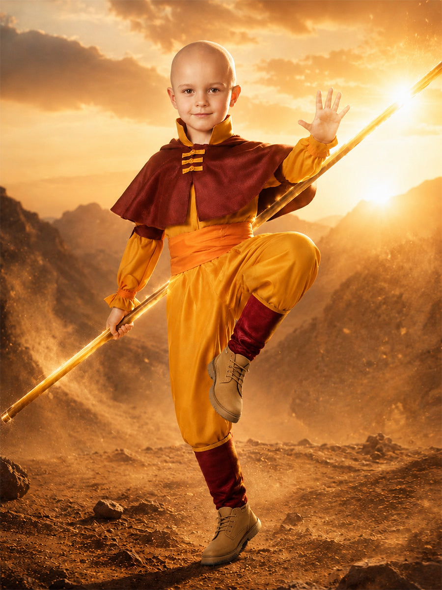 Aang for Kids and Adults Avatar Aang The Last Airbender Cosplay Outfit 