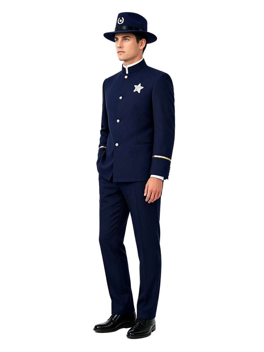 Minions & Monsters Police Officer Costume Animated Policeman Cosplay Outfit for Kids and Adults
