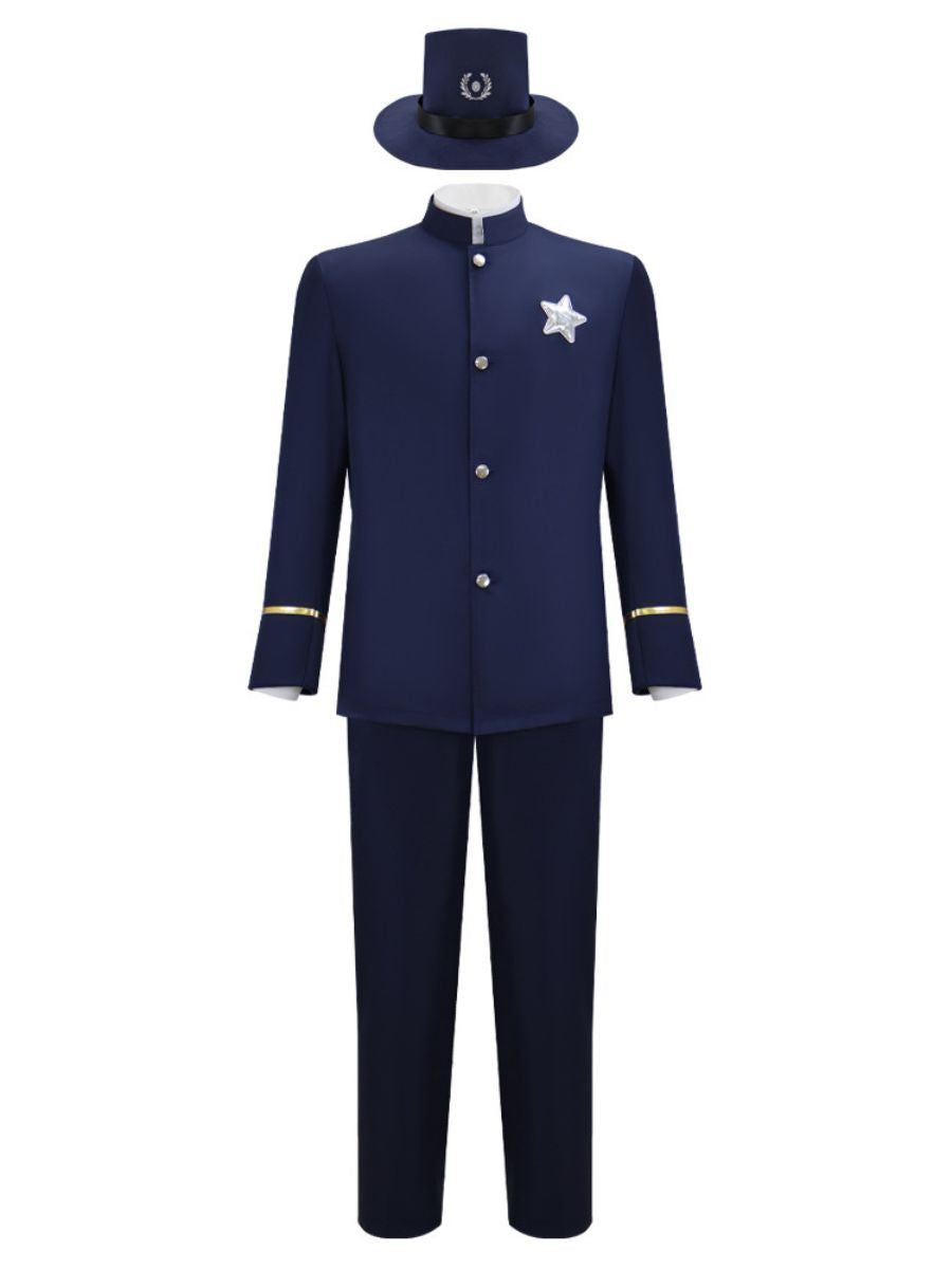Minions & Monsters Police Officer Costume Animated Policeman Cosplay Outfit for Kids and Adults