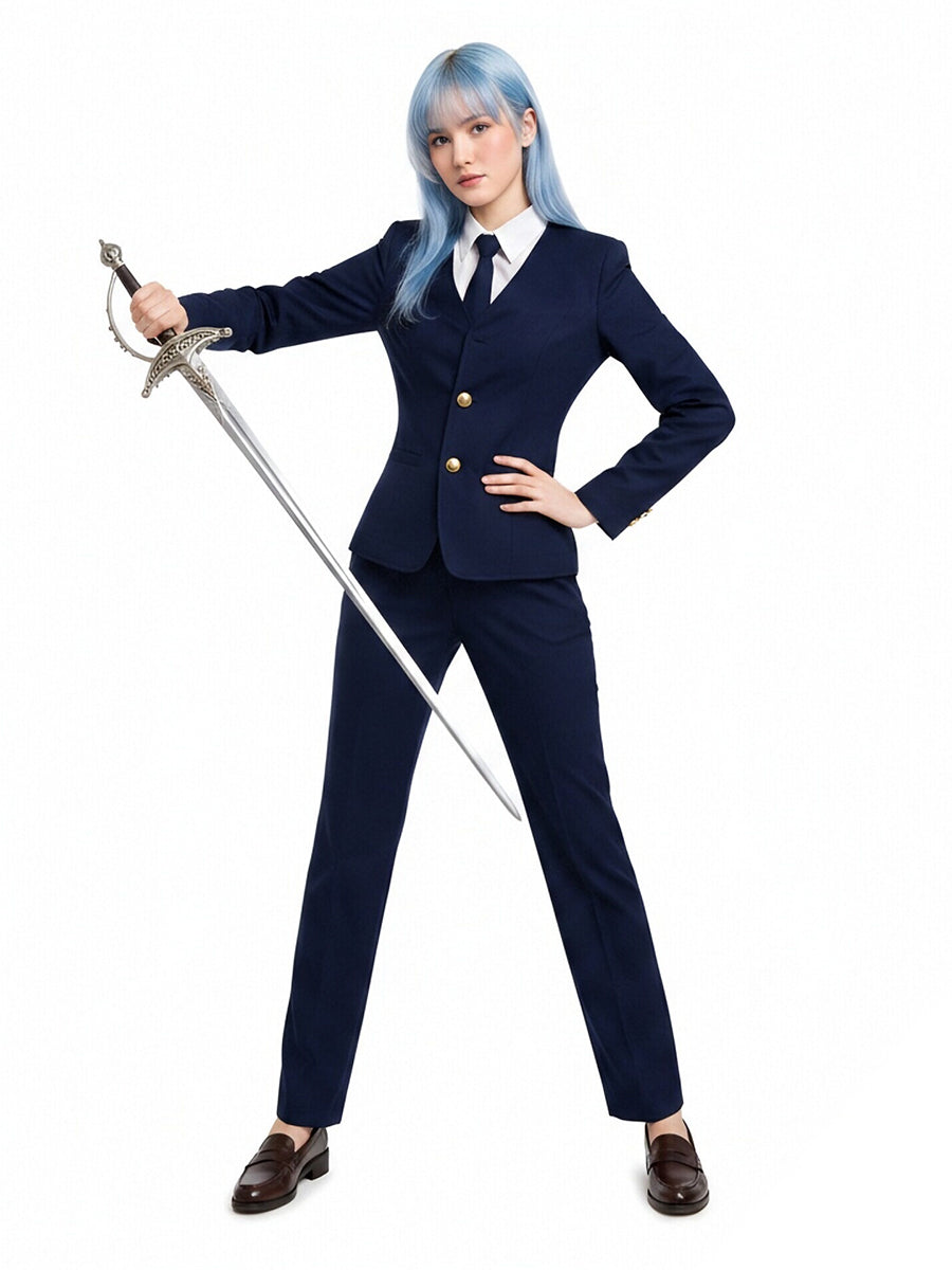 Jujutsu Kaisen Kasumi Miwa Costume Couple Navy Blue Japanese School Uniform
