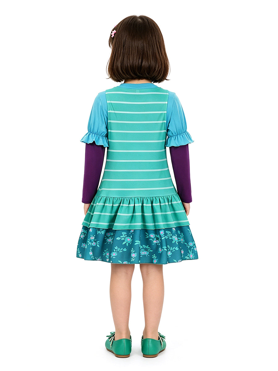 Toy Story 5 Bonnie Costume for Kids and Adult Animated Character Tiered Cosplay Dress