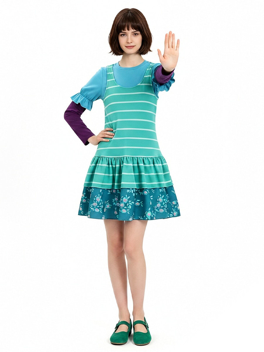 Toy Story 5 Bonnie Costume for Kids and Adult Animated Character Tiered Cosplay Dress