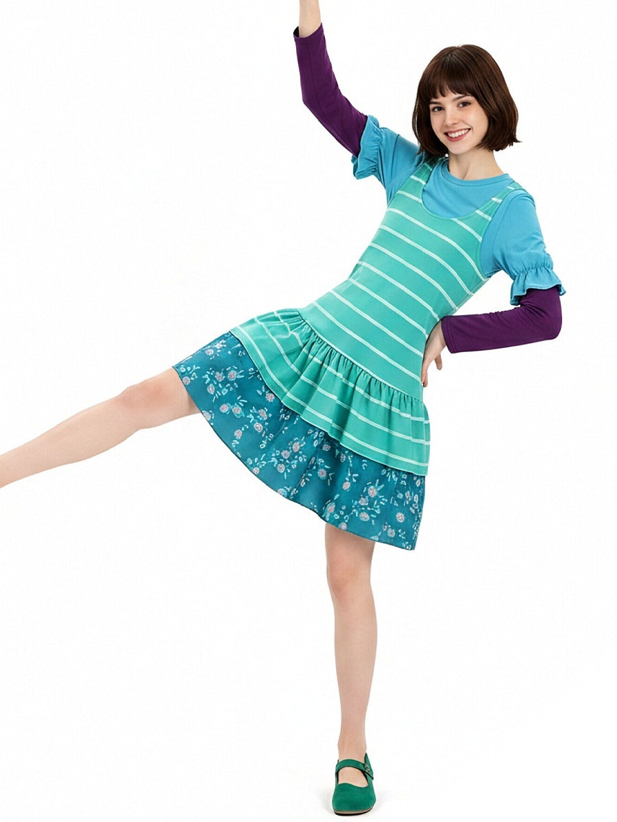 Toy Story 5 Bonnie Costume for Kids and Adult Animated Character Tiered Cosplay Dress