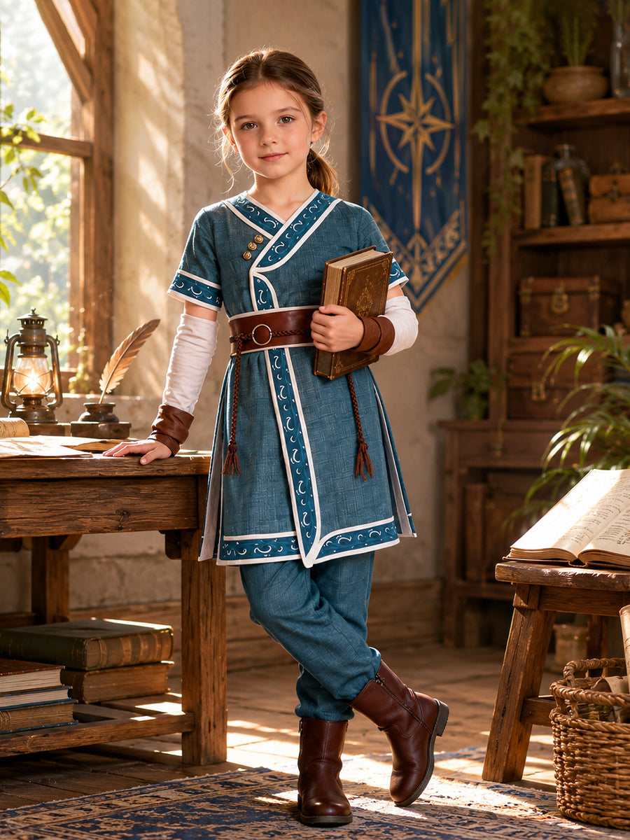Katara Costume for Kids and Adults Avatar Water Tribe Waterbender Outfit 