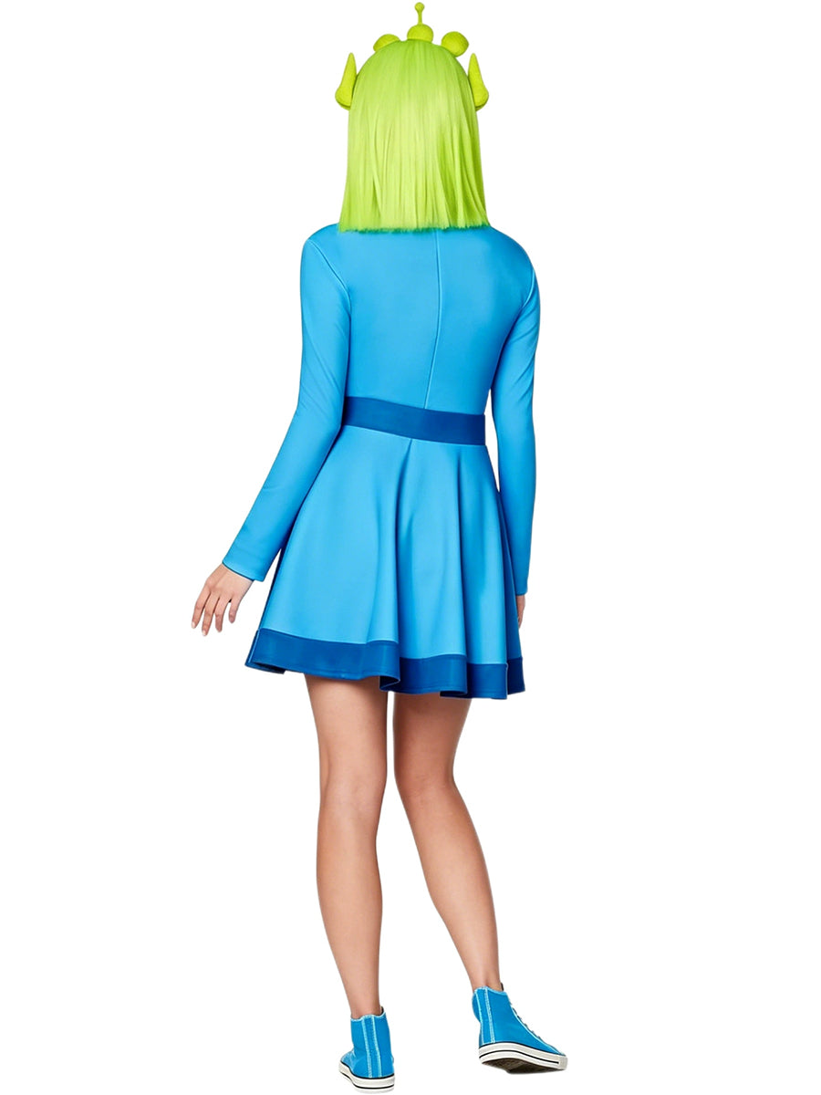 Toy Story Little Green Men Costume for Kids and Adult Anime Aliens A-Line Dress