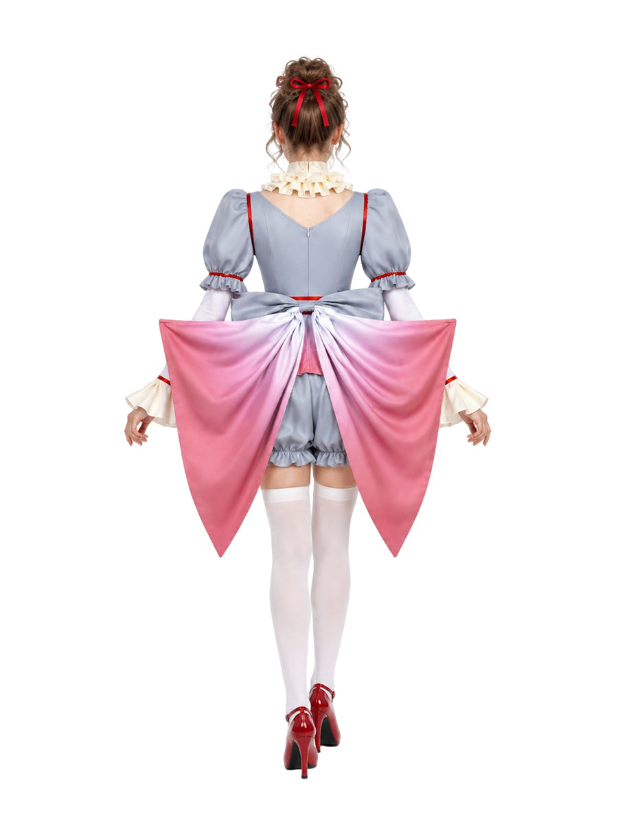 Inspired Terrifier Pennywise Costume Circus Clown Cosplay Outfit for Women 