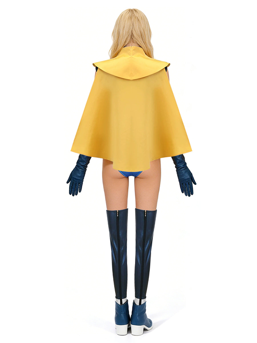 Dispatch Game Blonde Blazer Costume Superhero Mandy Cosplay Outfit for Women