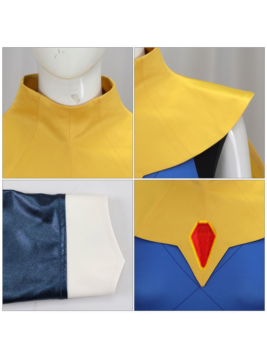 Dispatch Game Blonde Blazer Costume Superhero Mandy Cosplay Outfit for Women