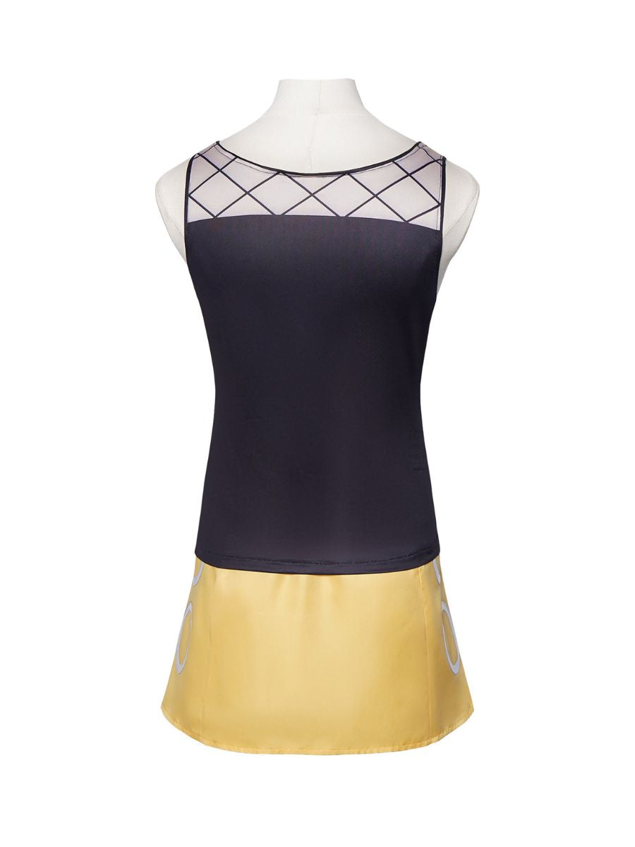 One Piece Live Action Season 2 Nami Costume Anime Straw Hat Pirate Girl Tank Top and Yellow Mini Skirt Outfit 