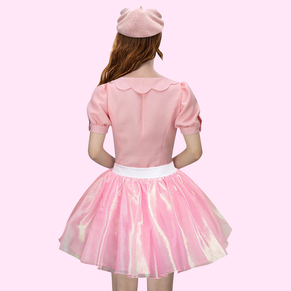 Adult Pink Jumpsuit with Belt