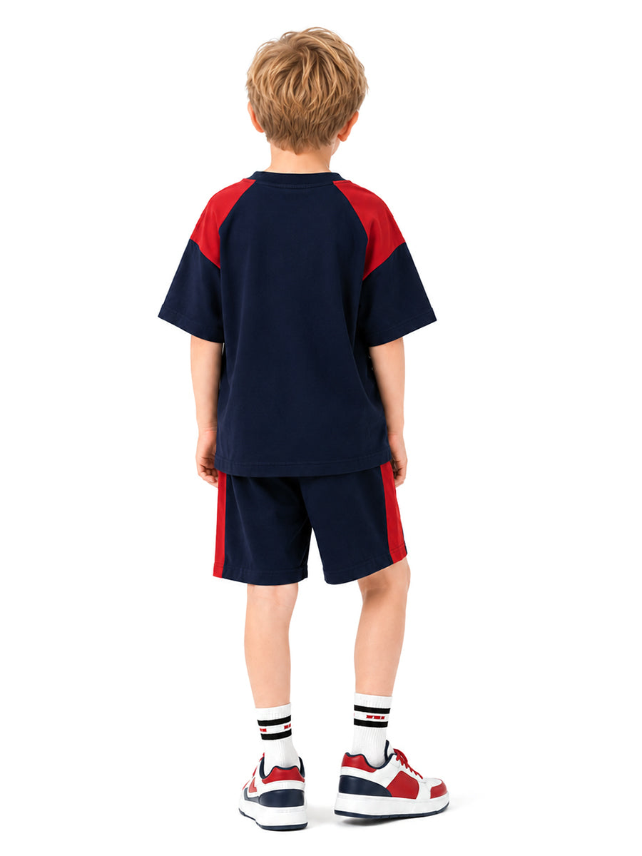 Boys Spiderman 2-Piece Outfit Superhero Short Sleeve T-Shirt and Matching Shorts